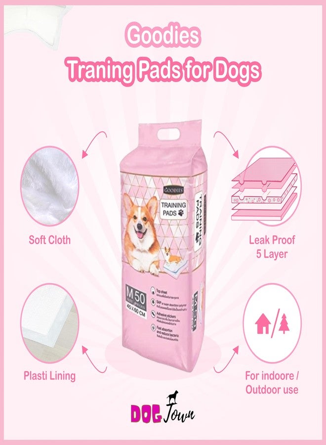 Dogtown Goodies Training Pads for Dogs | Ultra-Absorbent, Leak-Proof | Medium Size, 45x60 cm (50 Pieces) - Image 3